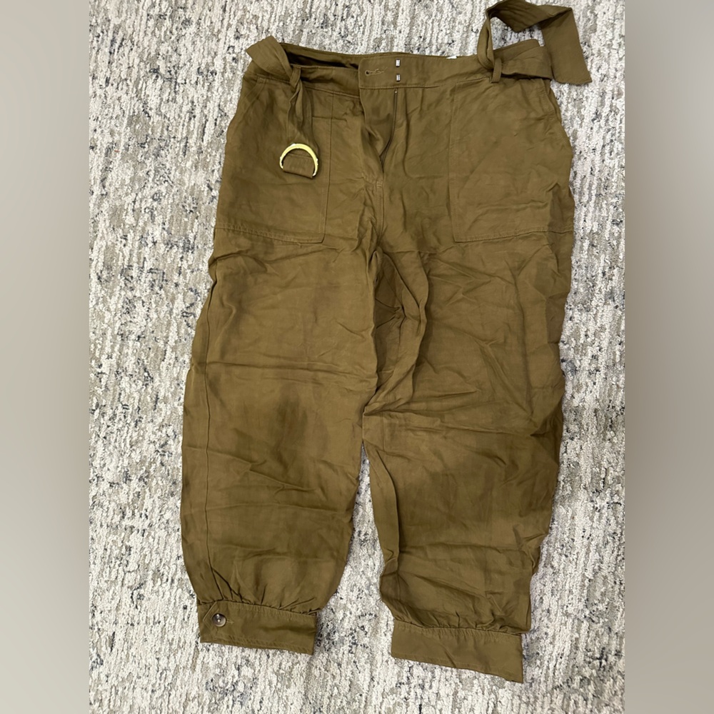 Express Olive Green Cargo Pants for Women